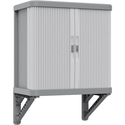 Armoire murale Terry, Rolling Space, gris, 2 portes coulissantes - Vue principale
