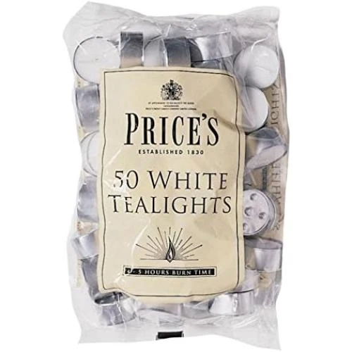 Bougies chauffe-plat Sundeer, lot de 50, blanc - Vue principale