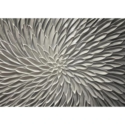 Zoom sur Amei Art Peinture Huile 3D Fleurs Abstraites Encadrée