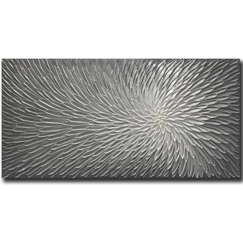 Amei Art Peinture Huile 3D Fleurs Abstraites Encadrée - Vue principale