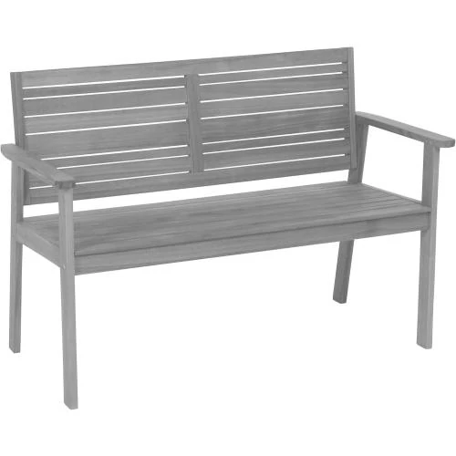 Banc de Jardin Maui Greemotion, Bois d'Acacia, Gris - Vue principale