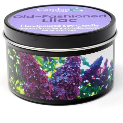 Bougie Soja Parfumée Ancienne Lilas, Candeo Candle Violet - Vue principale