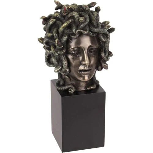 Sculpture Tête de Méduse Résine Bronze Veronese Design - Vue principale
