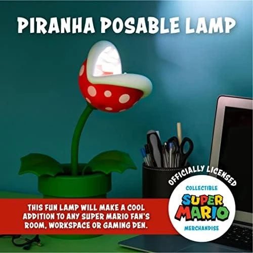 Zoom sur Lampe Décorative Super Mario Piranha Plant - Éclairage Unique
