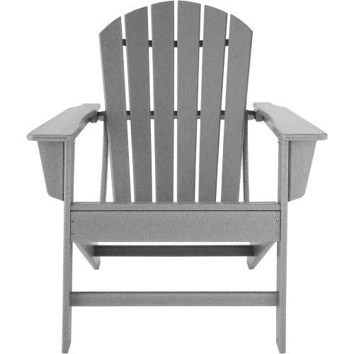 Zoom sur Chaise de Jardin TecTake Design Adirondack Ergonomique Résistante