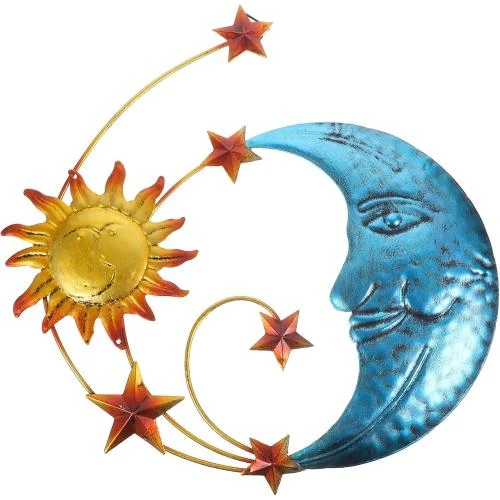 Zerodeko Mosaïque Lune, Soleil, Étoiles, Décoration Murale - Vue principale