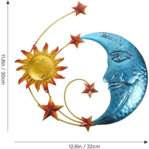 Détail de Zerodeko Mosaïque Lune, Soleil, Étoiles, Décoration Murale