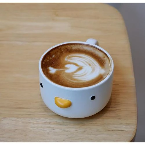 Détail de Tasse canard mignon, céramique emaillee, cadeau café