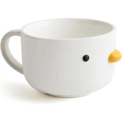 Tasse canard mignon, céramique emaillee, cadeau café