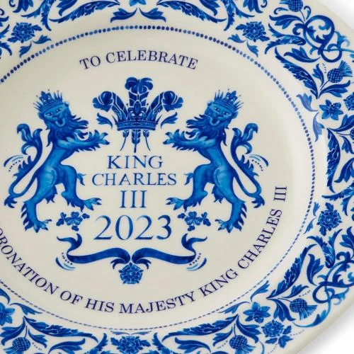Détail de Assiette Portmeirion Bleu Blanc, Design Élégant