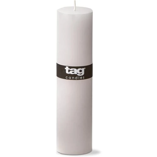 Bougie Pilier Non Parfumée Blanche TAG 100056 - Vue principale