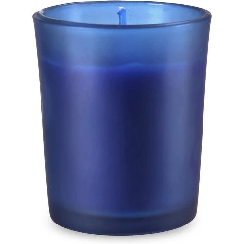 Détail de Bougie parfumée verre Inter, parfum santal Nerazzurra