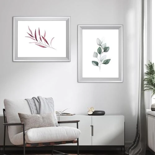 Zoom sur Cadre Photo RIA Aluminium Poli, Décor Élégant