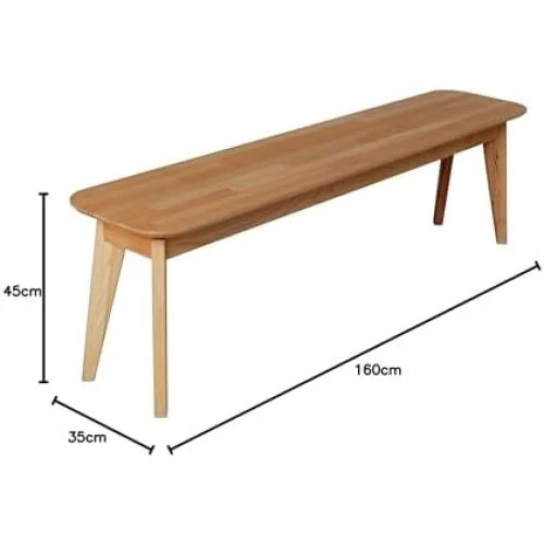 Zoom sur Banc en Bois Massif Hêtre, Design Paris, Mobilier Intérieur Extérieur