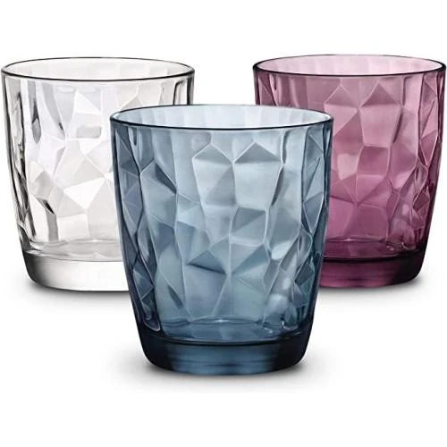 Bormioli Rocco Diamond, Set 6 Verres Eau Multicolor - Vue principale