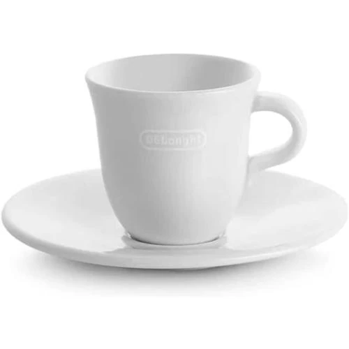 Zoom sur Tasses porcelaine, lot 2, confortables, sans condensation, Italie