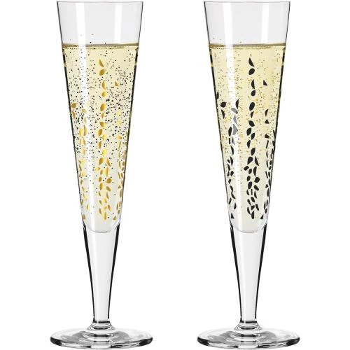 Détail de Ritzenhoff Goldnacht Duett, flûtes champagne, lot 2