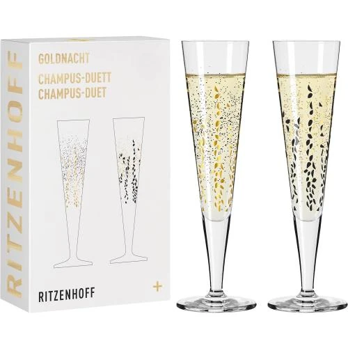 Ritzenhoff Goldnacht Duett, flûtes champagne, lot 2 - Vue principale