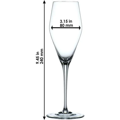 Zoom sur Verres flûtes à champagne transparent, ensemble 4 Spiegelau Nachtmann