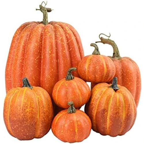 Citrouilles Artificielles Décoratives Halloween, Ensemble Automnal - Vue principale