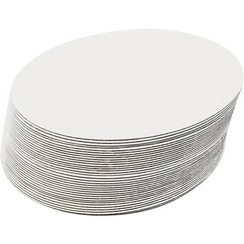 Zoom sur ONEMORE 35 Planches Gâteau Rondes Jetables Blanches