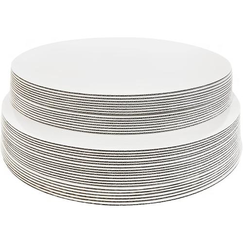 Présentation de Présentation ONEMORE 35 Planches Gâteau Rondes Jetables Blanches
