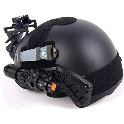 Zoom sur Support fixation casque DOREKIN, holder lampe poche noir