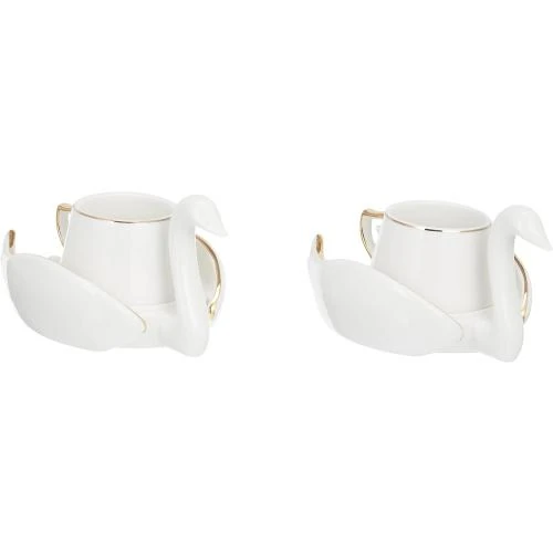 Karaca Set 2 Tasses Café Moka Porcelaine Robuste - Vue principale