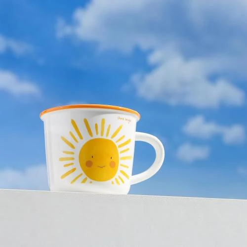 Détail de Tasse en céramique TREEWOO Good Morning, design élégant