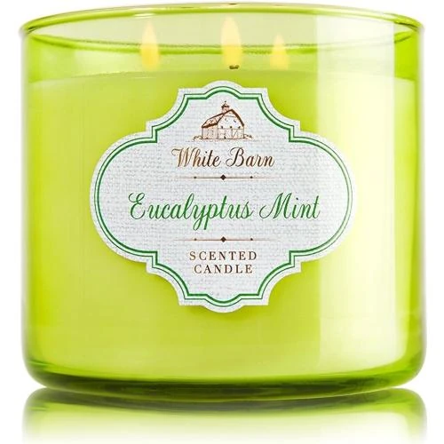 Bougie 3 Meches Eucalyptus, Menthe, Bath and Body Works - Vue principale