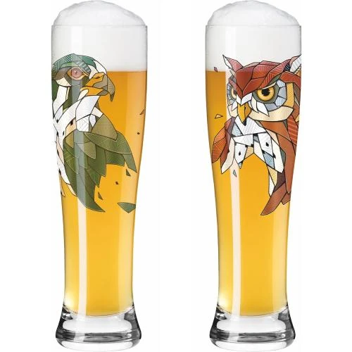 Détail de Ritzenhoff, Lot 2 Verres Bière Multicolore, Série Brauchzeit