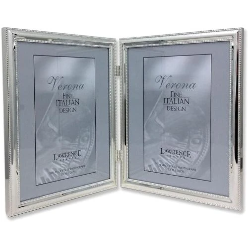 Cadre photo double charnière argent Lawrence Frames - Vue principale
