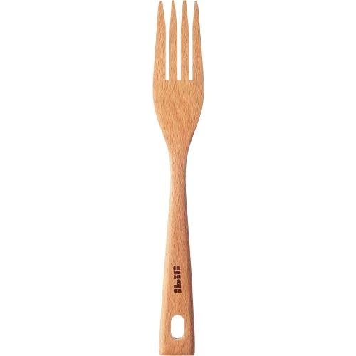 Détail de Fourchette en Bois Beige IBILI, Ustensile de Cuisine