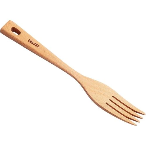Fourchette en Bois Beige IBILI, Ustensile de Cuisine - Vue principale