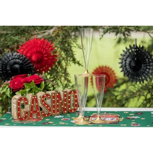 Zoom sur Flûte dorée Golfd 140ml x10, élégance festive