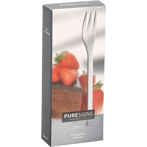 Détail de Fourchettes Acier Inoxydable Mat Argent, PURESIGNS, Lot 6