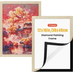 Cadres Peinture Diamant Magnétiques, Grain Bois Original