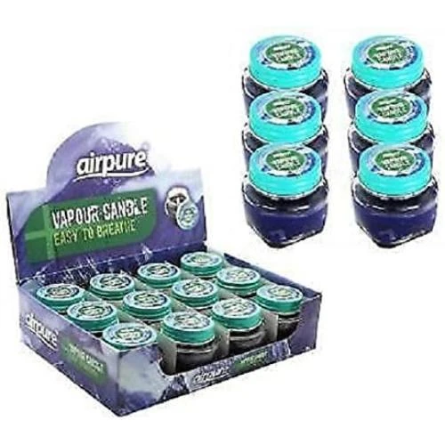 Bougies parfumées menthol, lot de 12, 8 heures de combustion - Vue principale