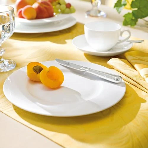 Détail de Assiette de Petit Déjeuner Villeroy Boch, Porcelaine Blanche