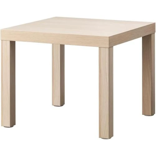 Table d'appoint Ikea LACK effet chêne, blanc - Vue principale