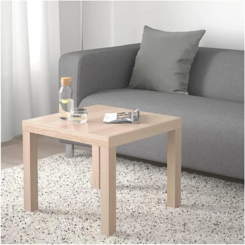 Détail de Table d'appoint Ikea LACK effet chêne, blanc