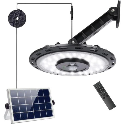 Lampes Solaires Extérieures 108 LED, Détecteur Mouvement, IP65 - Vue principale