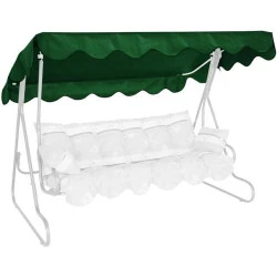 Toit balancelle Angerer, Qualité PE, Couleur Vert