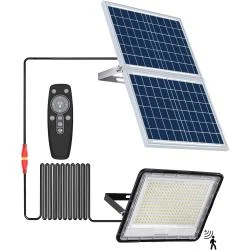 Lampadaire Solaire 600W, Télécommande, Étanche IP65, 12000lm