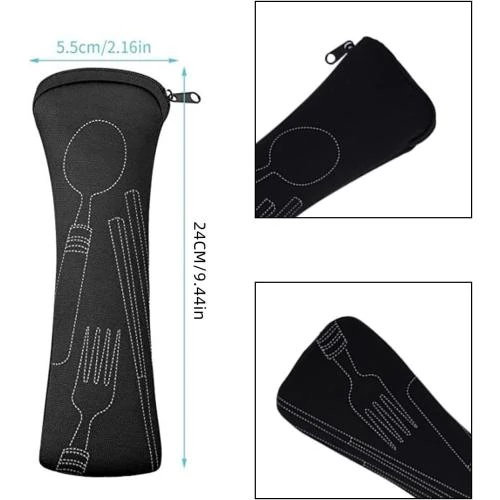 Détail de Boîte à Couvert Transportable, Sacs Rangement Néoprène Camping