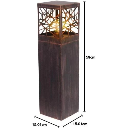 Détail de Lampe extérieure Brilliant Whitney 59cm, couleur rouille