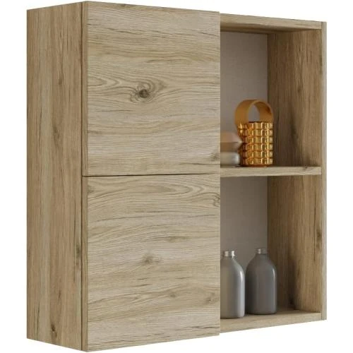 Armoire Murale Double Mama Store, Chêne Naturel, 2 Portes - Vue principale