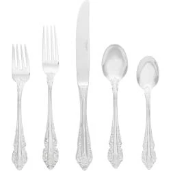 Service de couverts baroque antique 65 pièces Wallace