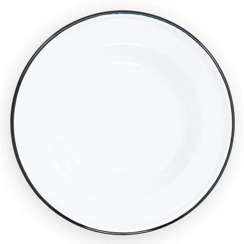 Assiettes de service Crow Canyon Home, rondes blanches, lot 4 - Vue principale