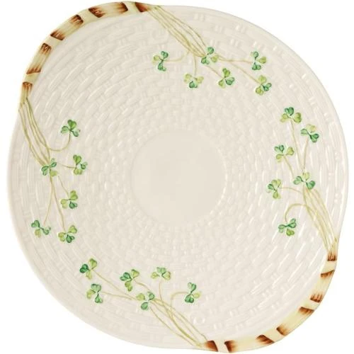 Assiette à Pain Multicolore Belleek Shamrock Design - Vue principale